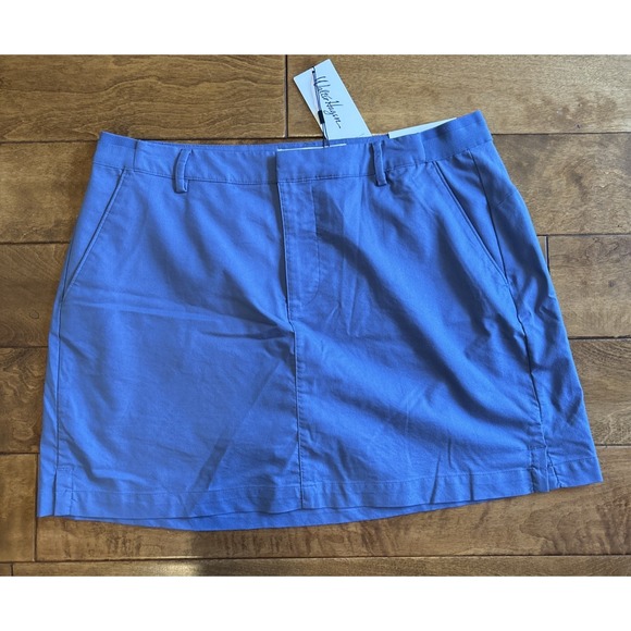 Walter Hagen Pants - Walter Hagen Clubhouse Womens Skort Sz 12 Classic Khaki Stretch UPF 50+ Blue